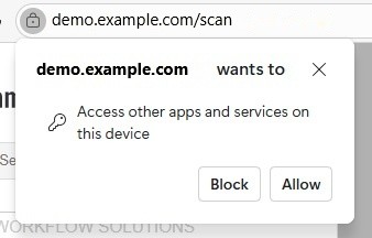 Edge 145+ Permission Dialog