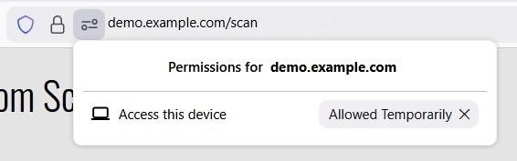 Firefox site settings